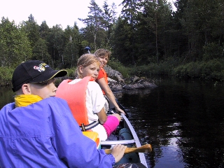 På kanotur